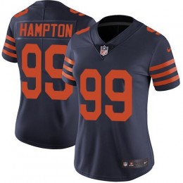 Chicago Bears #99 Dan Hampton Navy Blue Alternate Women's Stitched NFL Vapor Untouchable Limited Jersey