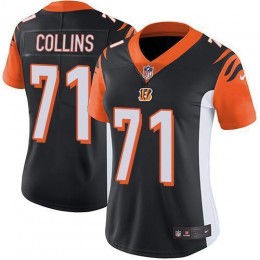 Bengals #71 La'el Collins Black Team Color Women's Stitched NFL Vapor Untouchable Limited Jersey