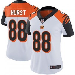 Bengals #88 Hayden Hurst White Women's Stitched NFL Vapor Untouchable Limited Jersey