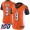 Bengals #9 Joe Burrow Orange Alternate Women's Stitched NFL 100th Season Vapor Untouchable Limited Jersey