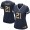 Cowboys #21 Ezekiel Elliott Navy Blue Team Color Women's Stitched NFL Elite Gold Jersey