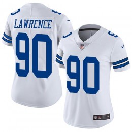 Cowboys #90 Demarcus Lawrence White Women's Stitched NFL Vapor Untouchable Limited Jersey