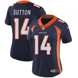 Denver Broncos #14 Courtland Sutton Blue Alternate Women's Stitched NFL Vapor Untouchable Limited Jersey