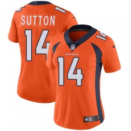 Denver Broncos #14 Courtland Sutton Orange Team Color Women's Stitched NFL Vapor Untouchable Limited Jersey