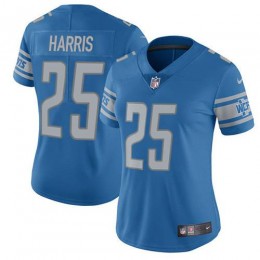 Detroit Lions #25 Will Harris Light Blue Team Color Women's Stitched NFL Vapor Untouchable Limited Jersey