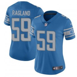 Detroit Lions #59 Reggie Ragland Blue Team Color Women's Stitched NFL Vapor Untouchable Limited Jersey