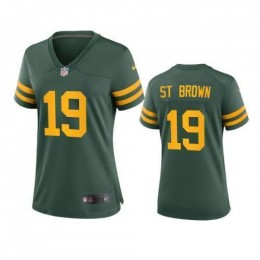 Green Bay Green Bay Packers #19 Equanimeous St. Brown Women's Alternate Game Player NFL Jersey-Green Womens