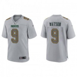 Men's Youth Women's Green Bay Packers #9 Christian Watson Grey Atmosphere Fashion 2022 Vapor Untouchable Stitched Limited Jersey