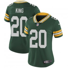 Green Bay Packers #20 Kevin King Green Team Color Women's Stitched NFL Vapor Untouchable Limited Jersey