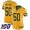 Green Bay Packers #50 Blake Martinez Yellow Women's Stitched NFL Limited Rush 100th Season Jersey