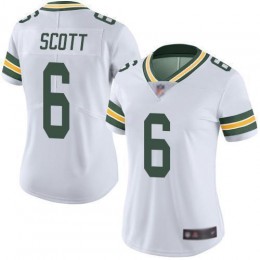 Green Bay Packers #6 JK Scott White Women's Stitched NFL Vapor Untouchable Limited Jersey