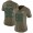 Green Bay Packers #86 Malik Taylor Olive Women's Stitched NFL Limited 2017 Salute To Service Jersey