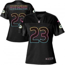 Packers #23 Jaire Alexander Black Women's NFL Fashion Game Jersey
