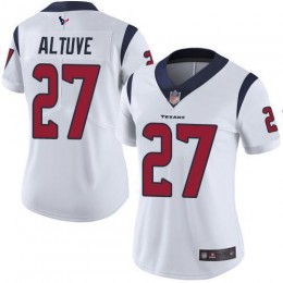Houston Texans #27 Jose Altuve White Women's Stitched NFL Vapor Untouchable Limited Jersey