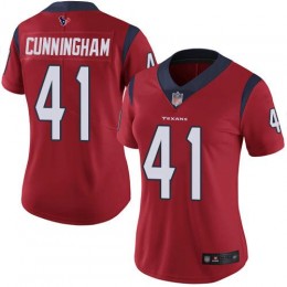 Houston Texans #41 Zach Cunningham Red Alternate Women's Stitched NFL Vapor Untouchable Limited Jersey