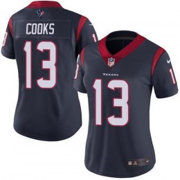 Texans #13 Brandin Cooks Navy Blue Team Color Women's Stitched NFL Vapor Untouchable Limited Jersey