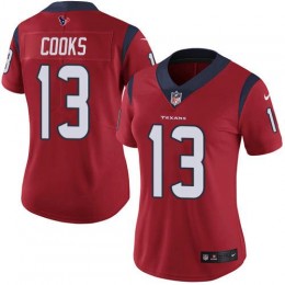 Texans #13 Brandin Cooks Red Alternate Women's Stitched NFL Vapor Untouchable Limited Jersey