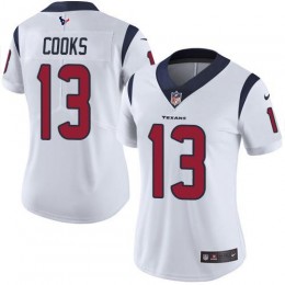 Texans #13 Brandin Cooks White Women's Stitched NFL Vapor Untouchable Limited Jersey