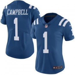 Colts #1 Parris Campbell Royal Blue Women's Stitched NFL Limited Rush Jersey