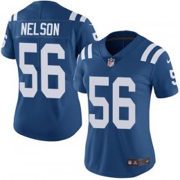 Colts #56 Quenton Nelson Royal Blue Team Color Women's Stitched NFL Vapor Untouchable Limited Jersey