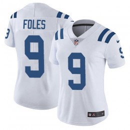 Colts #9 Nick Foles White Women's Stitched NFL Vapor Untouchable Limited Jersey