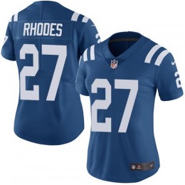 Indianapolis Colts #27 Xavier Rhodes Royal Blue Team Color Women's Stitched NFL Vapor Untouchable Limited Jersey