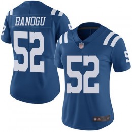 Indianapolis Colts #52 Ben Banogu Royal Blue Women's Stitched NFL Limited Rush Jersey