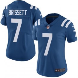 Indianapolis Colts #7 Jacoby Brissett Royal Blue Team Color Women's Stitched NFL Vapor Untouchable Limited Jersey