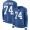 Indianapolis Colts #74 Anthony Castonzo Royal Blue Team Color Women's Stitched NFL Limited Therma Long Sleeve Jersey