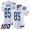 Indianapolis Colts #85 Eric Ebron White Women's Stitched NFL 100th Season Vapor Limited Jersey