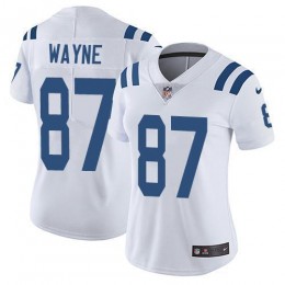 Indianapolis Colts #87 Reggie Wayne White Women's Stitched NFL Vapor Untouchable Limited Jersey