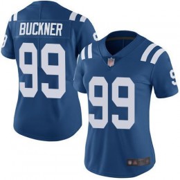 Indianapolis Colts #99 DeForest Buckner Royal Blue Team Color Women's Stitched NFL Vapor Untouchable Limited Jersey
