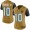 Jacksonville Jaguars #10 Laviska Shenault Jr. Gold Women's Stitched NFL Limited Rush Jersey