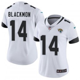 Jacksonville Jaguars #14 Justin Blackmon White Women's Stitched NFL Vapor Untouchable Limited Jersey