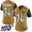Jacksonville Jaguars #74 Cam Robinson Gold Women's Stitched NFL Limited Rush 100th Season Jersey
