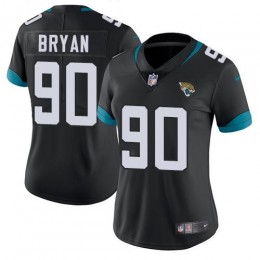 Jacksonville Jaguars #90 Taven Bryan Black Team Color Women's Stitched NFL Vapor Untouchable Limited Jersey