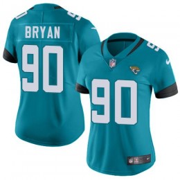Jacksonville Jaguars #90 Taven Bryan Teal Green Alternate Women's Stitched NFL Vapor Untouchable Limited Jersey