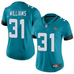 Jaguars #31 Darious Williams Teal Green Alternate Women's Stitched NFL Vapor Untouchable Limited Jersey