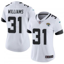 Jaguars #31 Darious Williams White Women's Stitched NFL Vapor Untouchable Limited Jersey