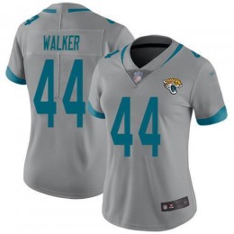 Jaguars #44 Travon Walker Silver Women's Stitched NFL Limited Inverted Legend Jersey