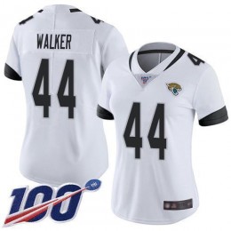 Jaguars #44 Travon Walker White Women's Stitched NFL 100th Season Vapor Untouchable Limited Jersey