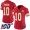 Chiefs #10 Isiah Pacheco Red Team Color Women's Stitched NFL 100th Season Vapor Limited Jersey