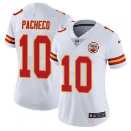 Chiefs #10 Isiah Pacheco White Women's Stitched NFL Vapor Untouchable Limited Jersey