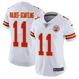 Chiefs #11 Marquez Valdes-Scantling White Women's Stitched NFL Vapor Untouchable Limited Jersey