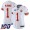 Chiefs #1 Jerick McKinnon White Super Bowl LVII Patch Women's Stitched NFL 100th Season Vapor Limited Jersey