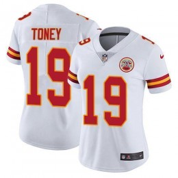 Chiefs #19 Kadarius Toney White Women's Stitched NFL Vapor Untouchable Limited Jersey