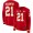 Chiefs #21 Trent McDuffie Red Team Color Super Bowl LVII Patch Women's Stitched NFL Limited Therma Long Sleeve Jersey