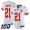 Chiefs #21 Trent McDuffie White Super Bowl LVII Patch Women's Stitched NFL 100th Season Vapor Limited Jersey