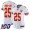Chiefs #25 Clyde Edwards-Helaire White Women's Stitched NFL 100th Season Vapor Untouchable Limited Jersey