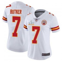 Chiefs #7 Harrison Butker White Women's Super Bowl LV Bound Stitched NFL Vapor Untouchable Limited Jersey